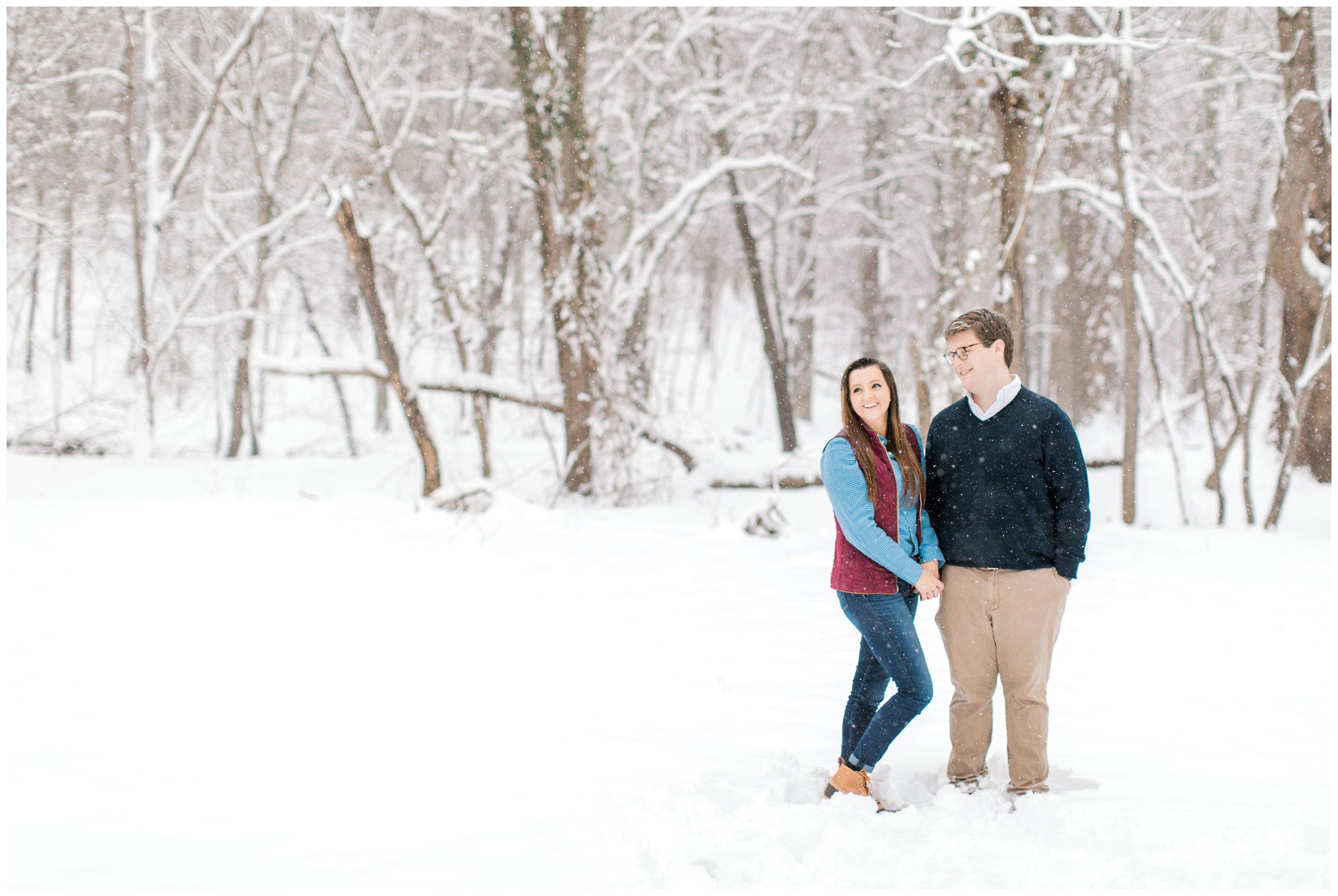 snowy engagement session, maryland engagement session, maryland engagement photographer, maryland engagement photos