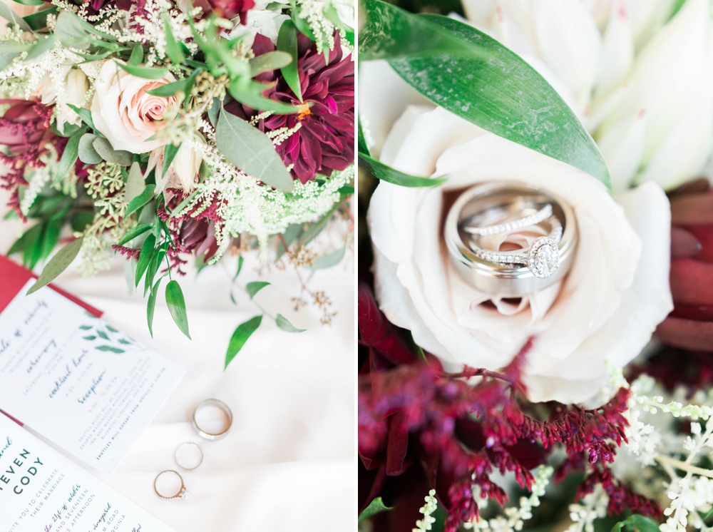 Fall Wedding Bouquet Bluemont Vineyard