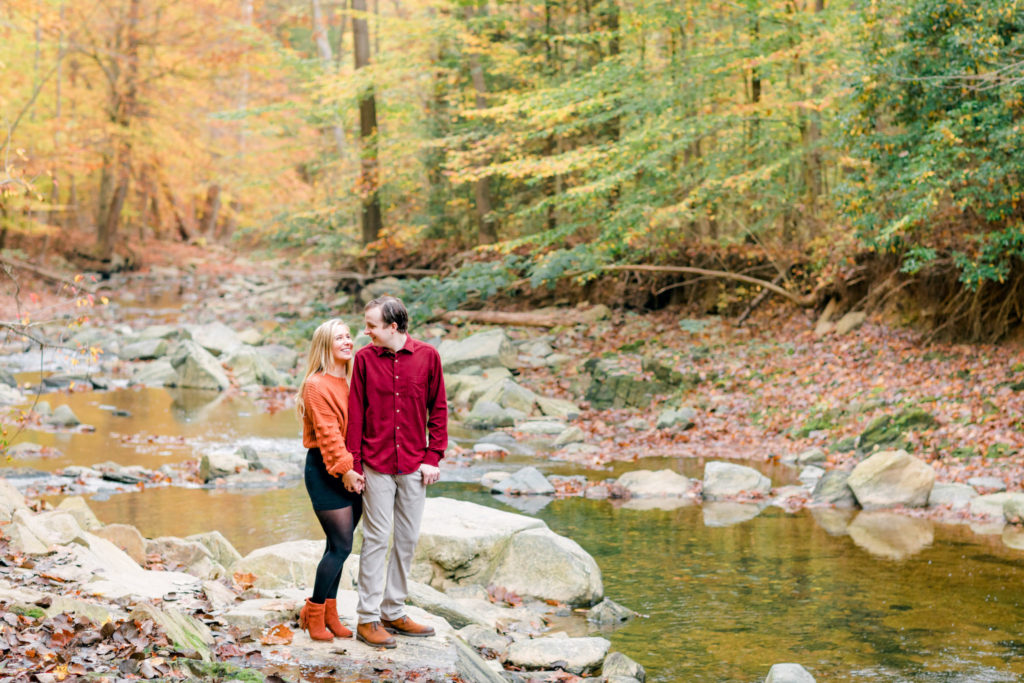 Scott's Run Nature Preserve engagement portaits