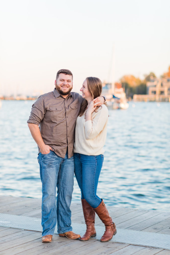 Annapolis Waterfront Engagement Photography by DC Wedding Photographer Nikki Schell